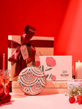 Self-Care Gift Set featuring Jashn round clutch and Nathabit accessories, from THE TAN CLAN, includes six stylish pieces.