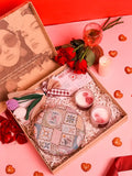 Soul-Care Gift Set - Mughal Clutch with Candle & Flower (Set of 3)