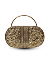 Stella mother of pearl clutch by The Tan Clan, elegant rectangular handbag with iridescent pearl finish and gold-tone clasp.
