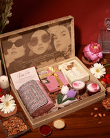 The Luxe Affair Hamper in Nysa Pink by The Tan Clan, featuring a stylish pink fabric hamper with decorative handles.