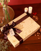 Elegant luxury hamper from The Tan Clan, Mughal style, featuring intricate design and premium packaging.