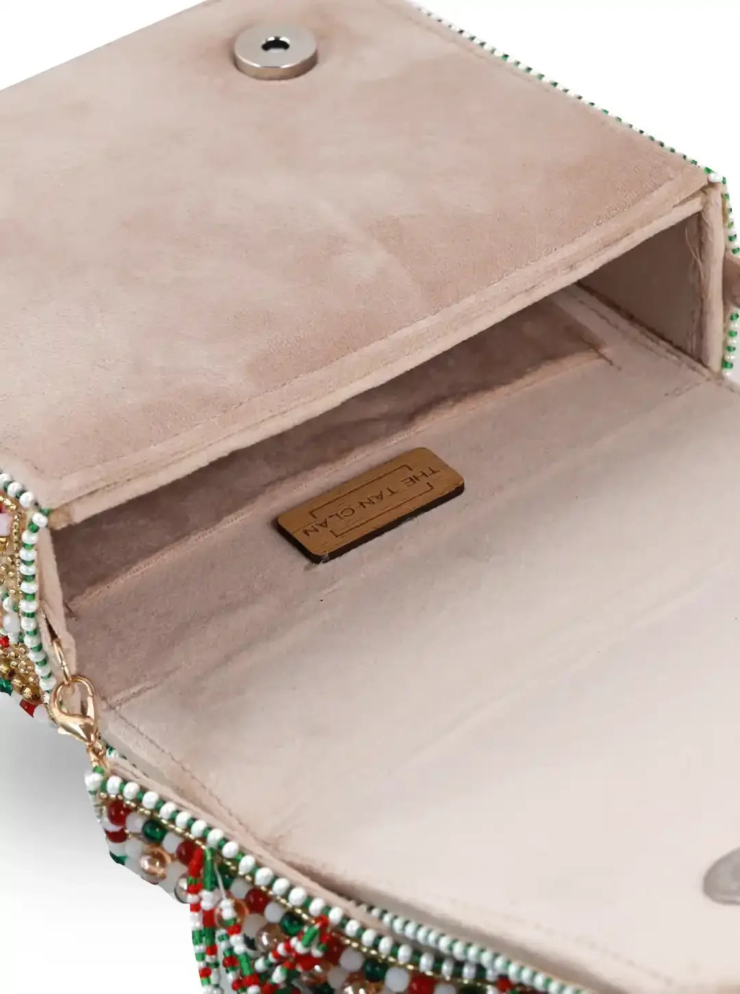 Tan Abby Flap Over Bag by The Tan Clan featuring a sleek flap design and adjustable shoulder strap, stylish and functional for everyday use.