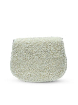 Amy White Flap Over Bag from The Tan Clan, stylish flap bag with a sleek design, perfect for casual or evening wear.