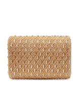 Claire Gold Flap Over Bag from The Tan Clan, stylish flap bag with gold accents, featuring a sleek design and adjustable strap.