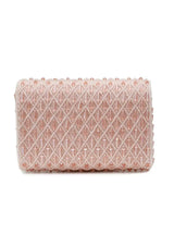 Pink flap over bag from The Tan Clan's Claire collection, stylish accessory with a sleek design and top flap closure.