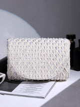 Claire White Flap Over Bag from The Tan Clan, stylish flap bag with sleek design and white finish, perfect for everyday use.