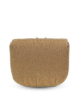 Eva Gold Flap Over Bag from The Tan Clan, stylish flap bag with gold accents, featuring a sleek design and elegant closure.