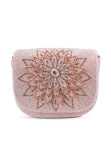 Eva pink flap-over bag from The Tan Clan, stylish handbag with a sleek flap closure and adjustable strap, perfect for everyday use.