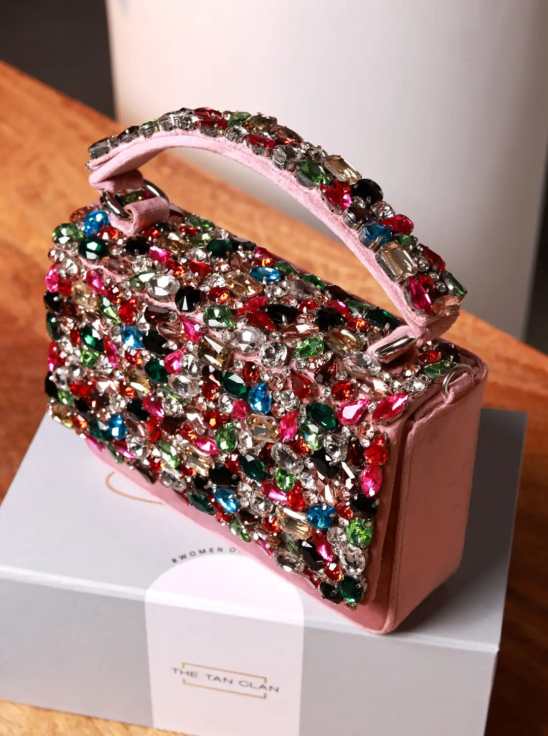 Pink Kylie Flap Over Bag by The Tan Clan featuring a stylish flap design and spacious interior for everyday use.