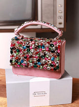 Pink Kylie Flap Over Bag from The Tan Clan, stylish flap bag with a sleek design and top handle, perfect for everyday use.