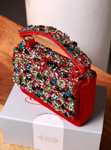 Red Kylie Flap Over Bag from The Tan Clan featuring a stylish flap closure and spacious interior.