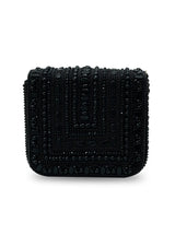 Black Megan Flap Over Bag by The Tan Clan featuring a sleek flap design and spacious interior for stylish everyday use.