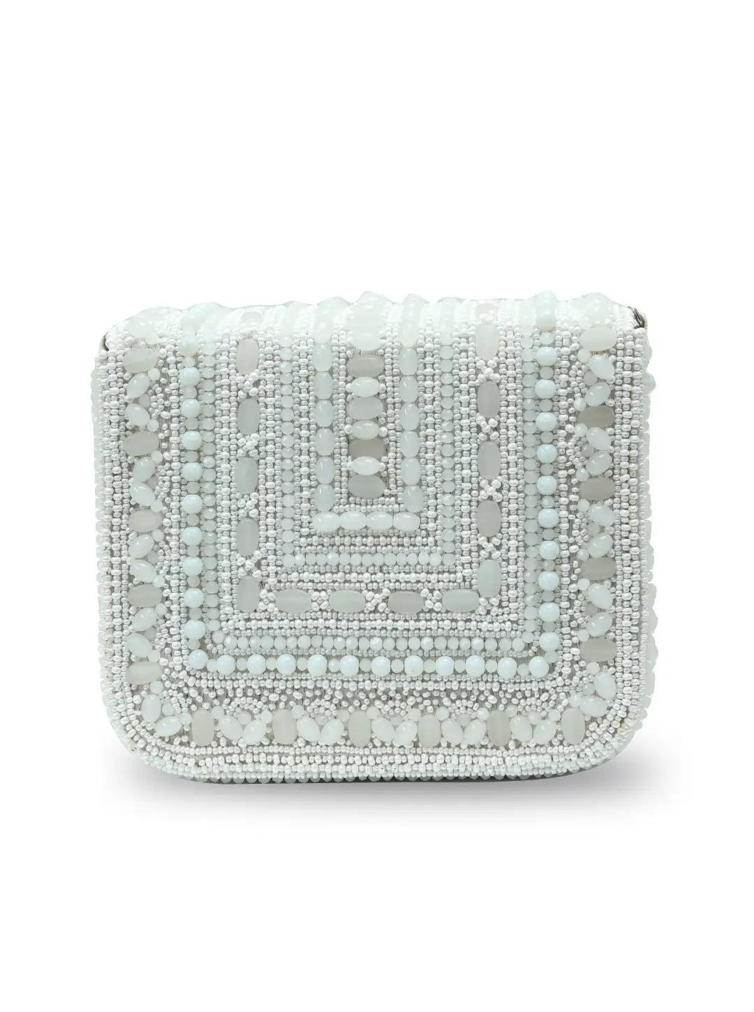 Megan White Flap Over Bag from The Tan Clan, stylish flap bag with a sleek design and white leather finish.