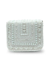 Megan White Flap Over Bag from The Tan Clan, stylish flap bag with a sleek design and white leather finish.
