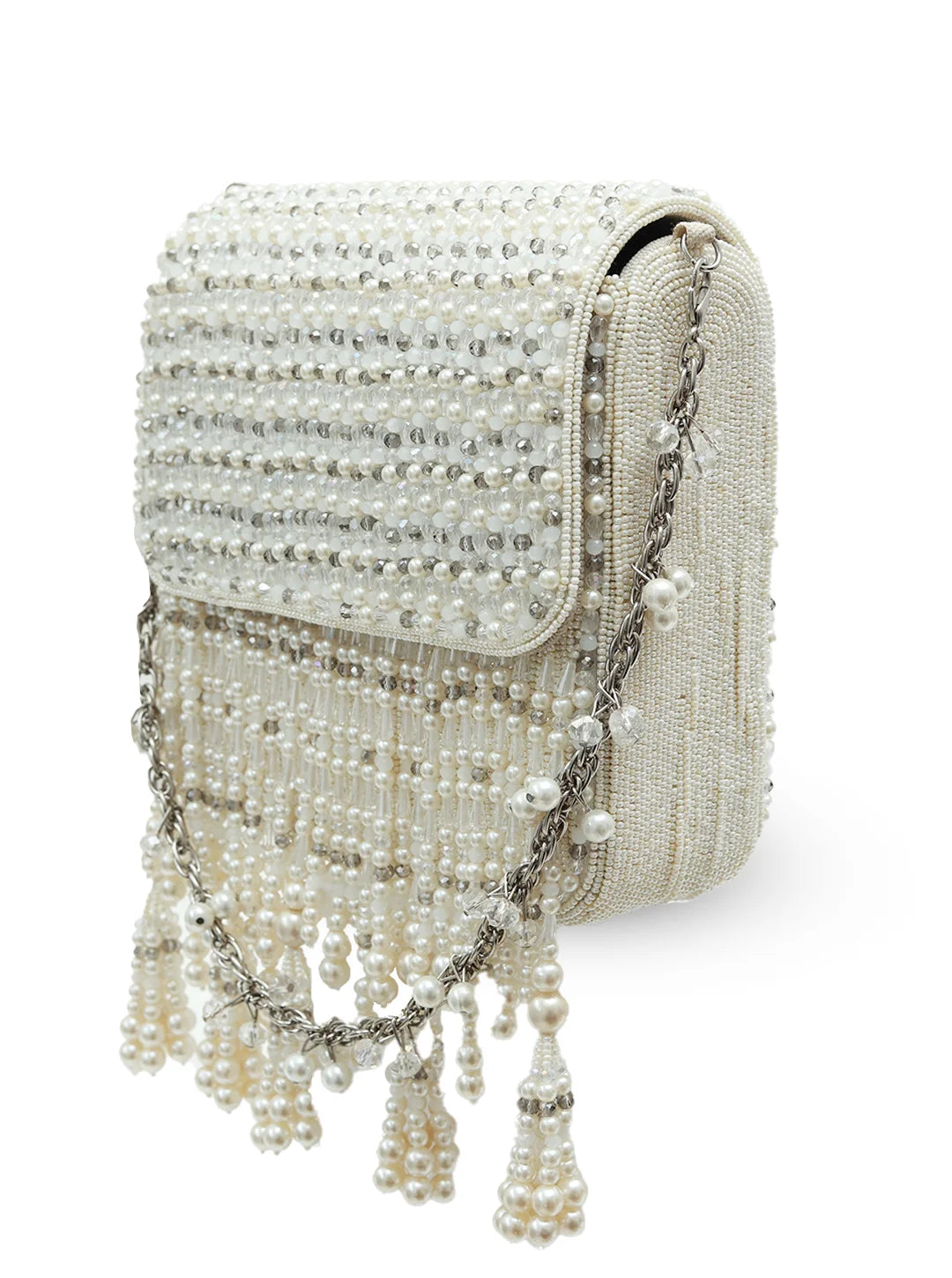 Mira White Flap Over Bag by The Tan Clan, stylish white leather flap bag with gold hardware and adjustable strap.