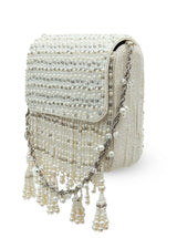 Mira White Flap Over Bag by The Tan Clan, stylish white leather flap bag with gold hardware and adjustable strap.