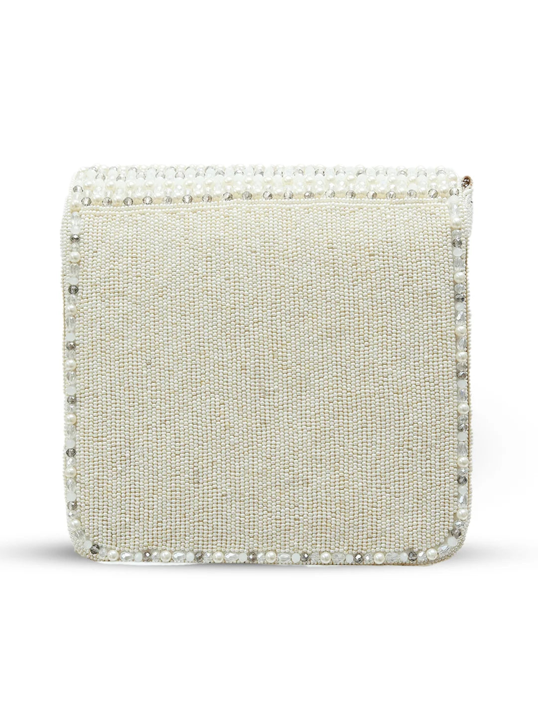 Mira White Flap Over Bag by The Tan Clan, stylish leather flap bag with a sleek design and adjustable shoulder strap.