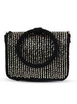 Sylvie black flap over bag by The Tan Clan, stylish leather handbag with flap closure and adjustable strap.