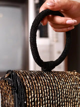 Sylvie black flap over bag by The Tan Clan, stylish leather handbag with a flap closure and sleek design.