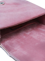 Pink Asma flap-over bag with handle by The Tan Clan, featuring a stylish design and functional everyday use.