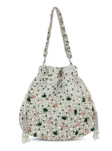 Ayra Pearl Potli Bag from The Tan Clan featuring intricate pearl embroidery and traditional drawstring closure.