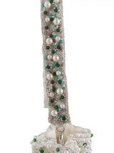 Ayra Pearl Potli Bag from The Tan Clan featuring pearl embellishments and traditional drawstring closure.