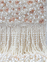White Ruby Embellished Flap Over Clutch Bag by The Tan Clan with sparkling ruby accents and sleek design